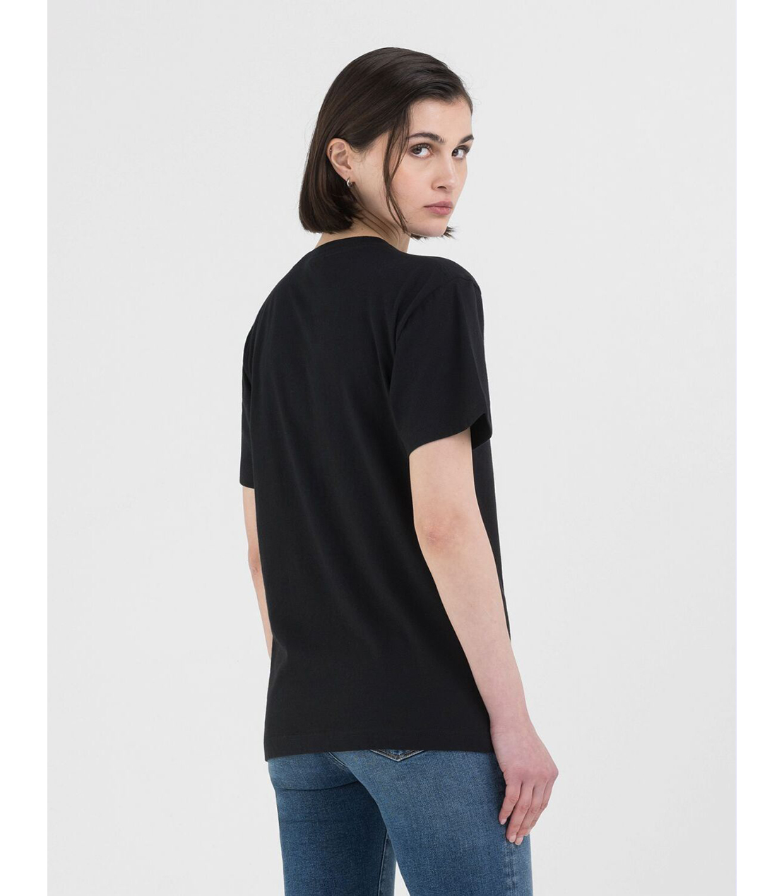 コットンジャージーRロゴTシャツ 詳細画像 ブラック 2